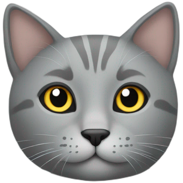 Grey cat on bed emoji