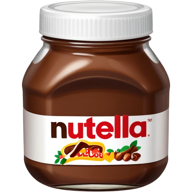 Jar of Nutella make the label say cocoa kisses  emoji