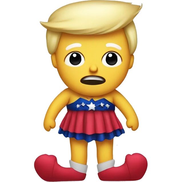 Trump in a tutu emoji