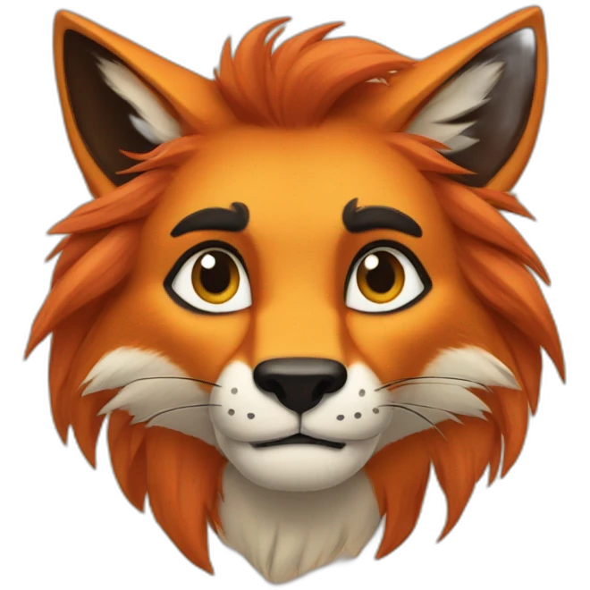 fox dressed as scar from the lion king emoji