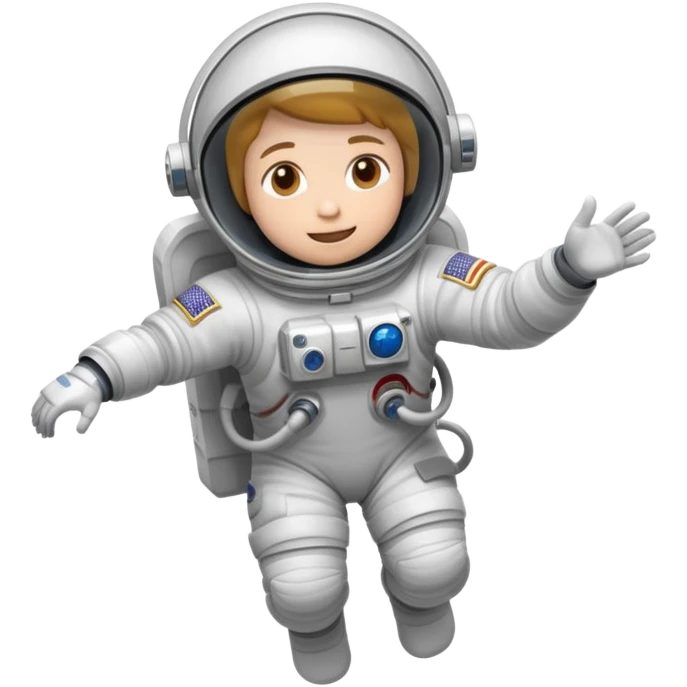 astronaut floating in space emoji
