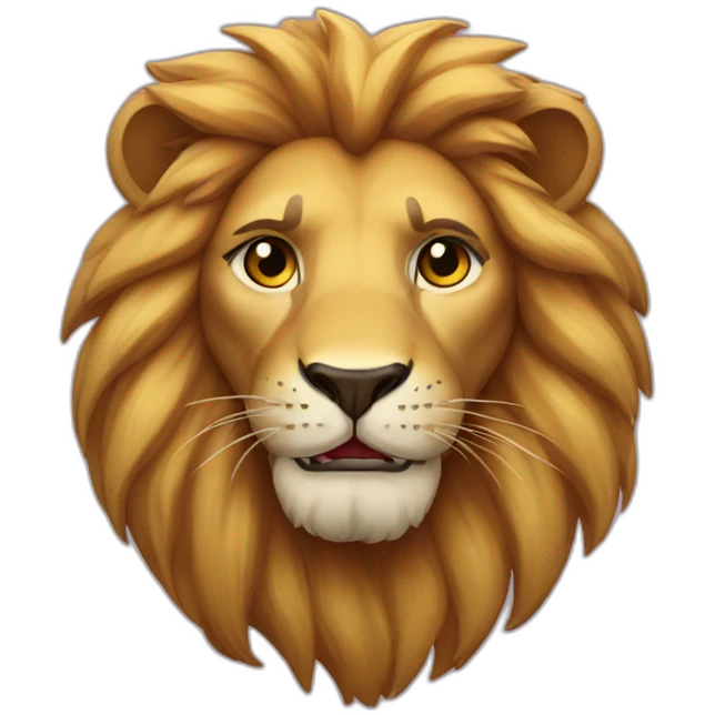 Lion blan emoji