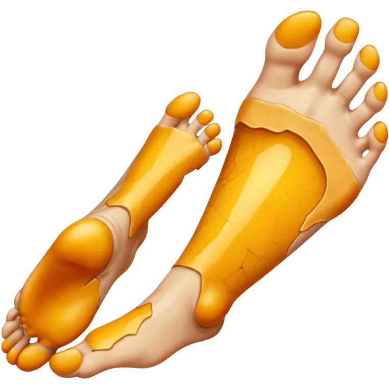 feet peeling emoji