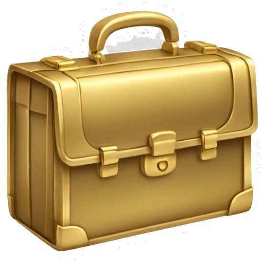gold briefcase emoji