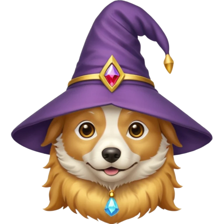 Dog wizard emoji
