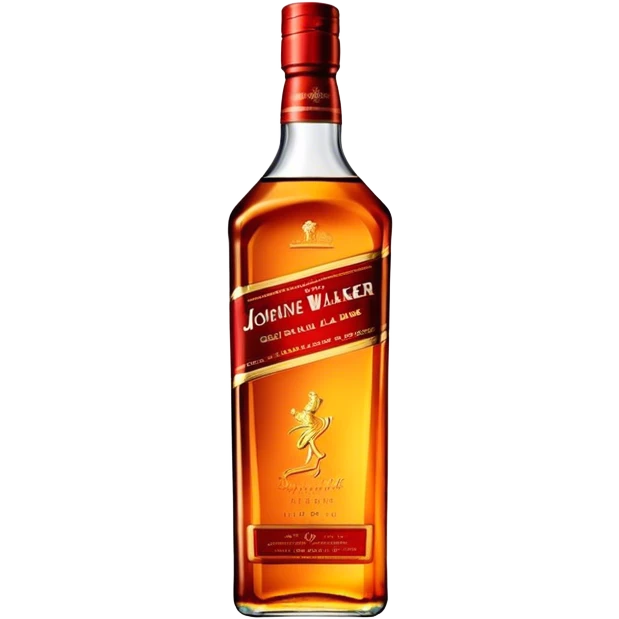 Johnnie Walker Red Label fat bottle, single bottle emoji