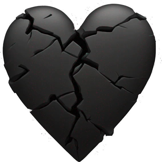 Broken black heart emoji