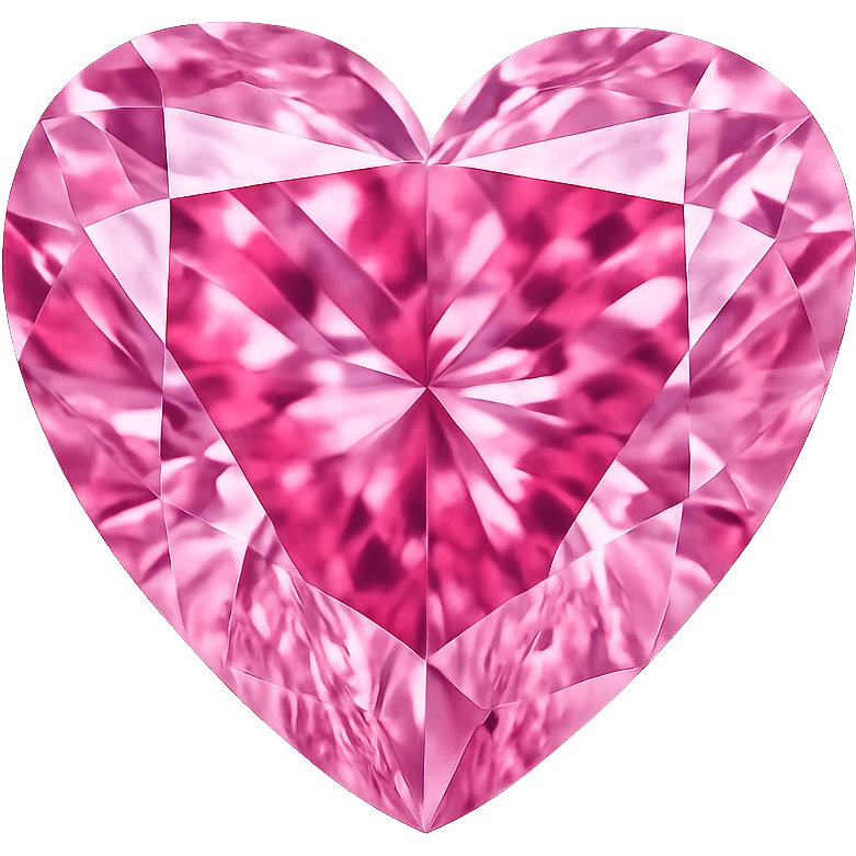 pink heart diamon  , remove background emoji
