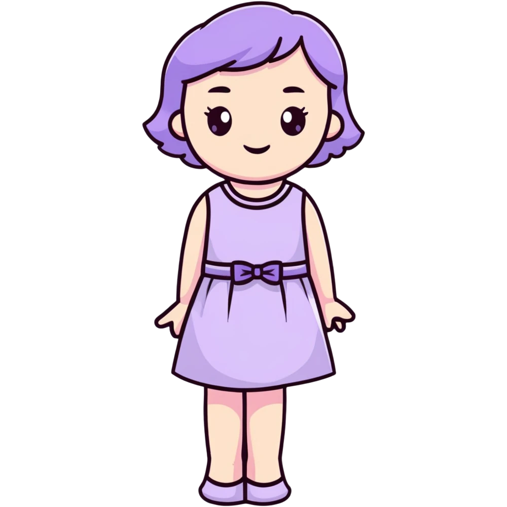 very pale almost white lavender rosy dress emoji