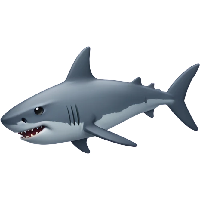 Sad shark emoji