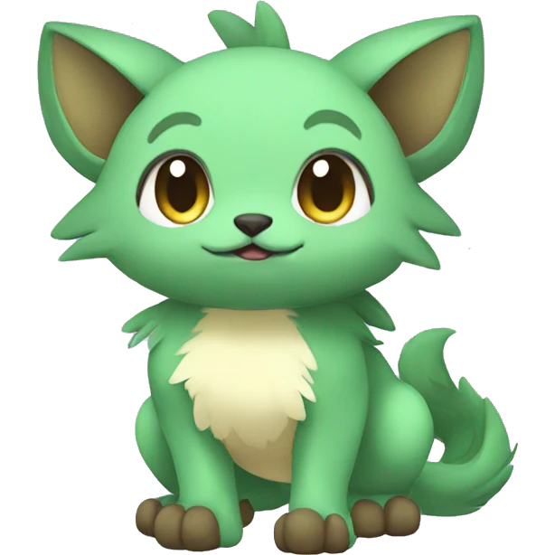 Cute cool animal hybrid Fakemon full body emoji