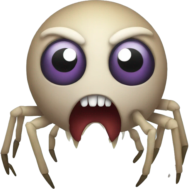 Evil spider emoji
