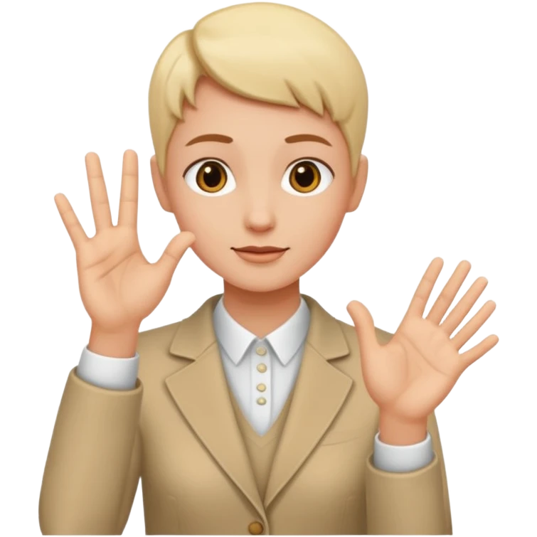 Sign language good taste emoji