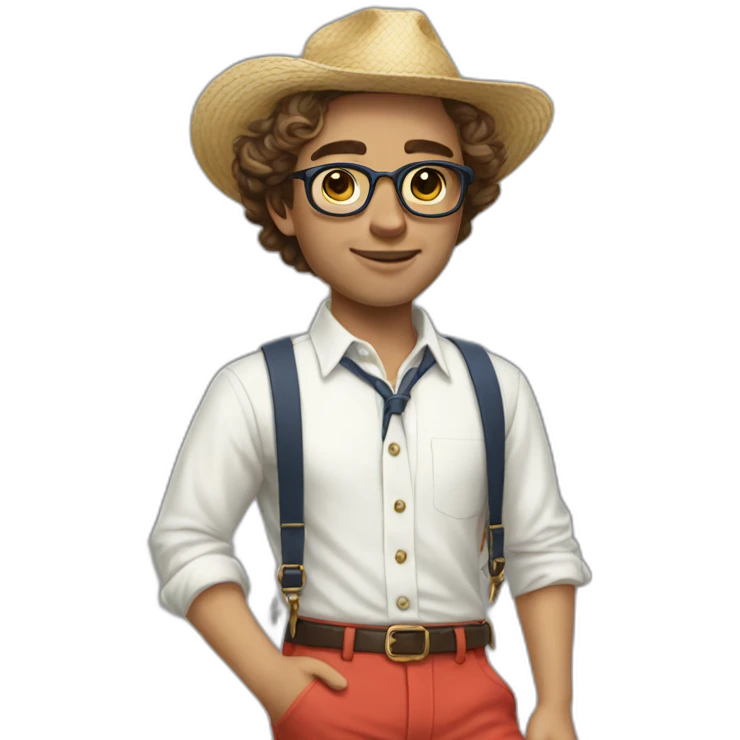 Hyperrealist Preppy spanish emoji
