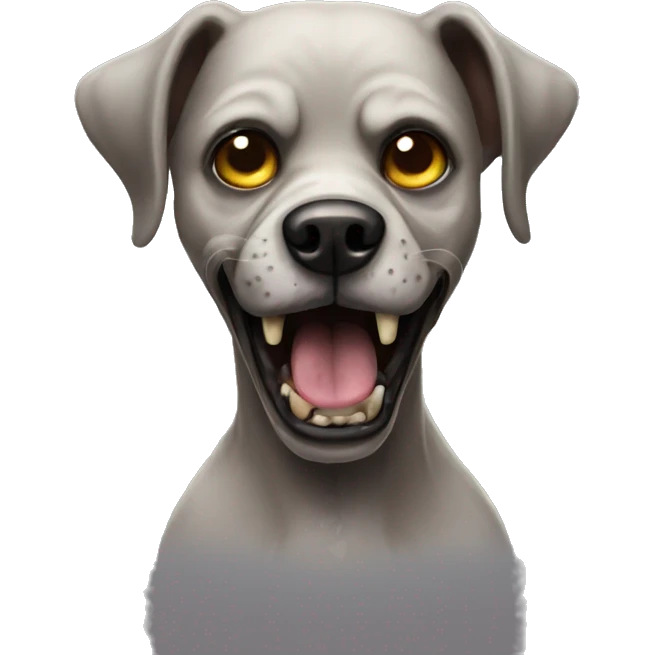 A dog zombie emoji