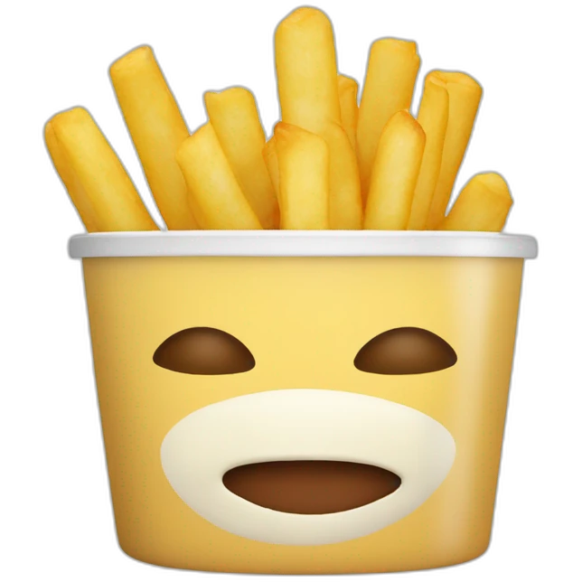 Frietjes met mayonaise emoji