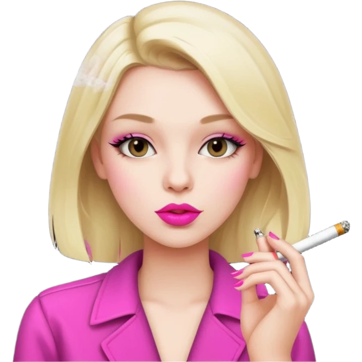 Sigara içen kız emoji