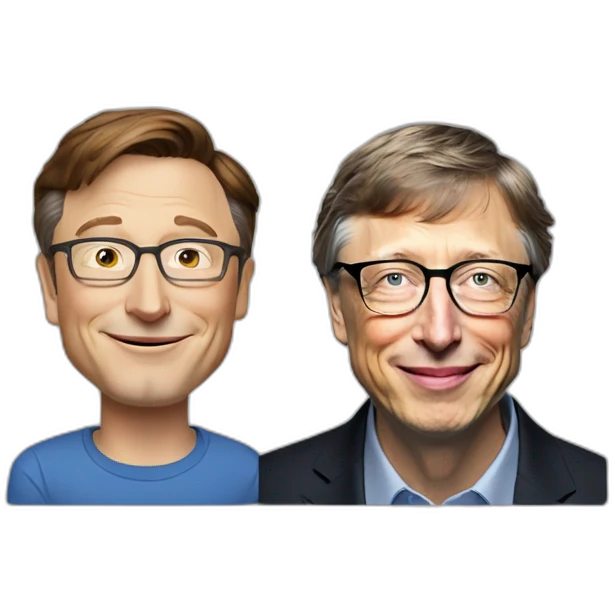 ELON MUSK AVEC BILL GATES emoji