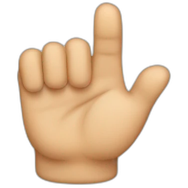 Thumbs neutral emoji