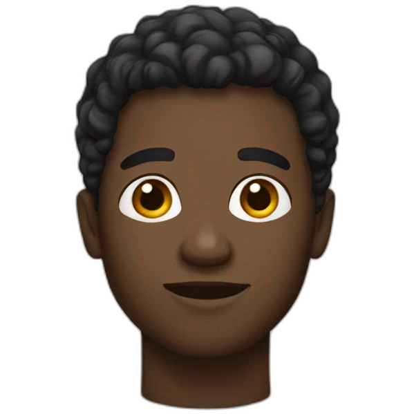 a black guy emoji