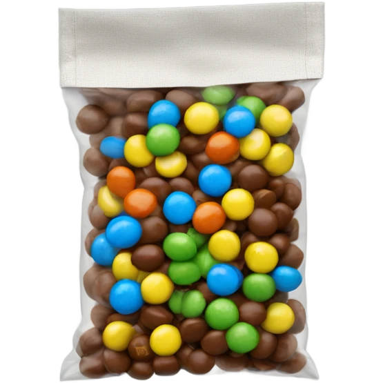 Real bag of m&m's emoji