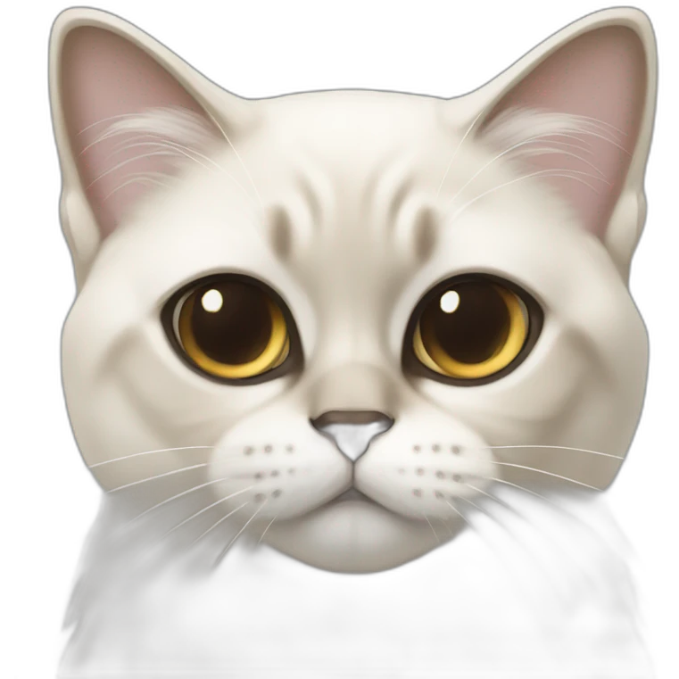persian siamese cat white emoji
