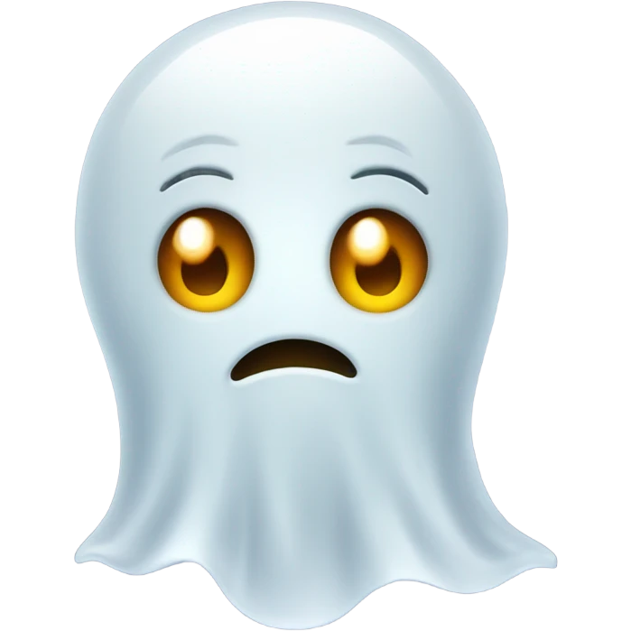 Friendly ghost emoji