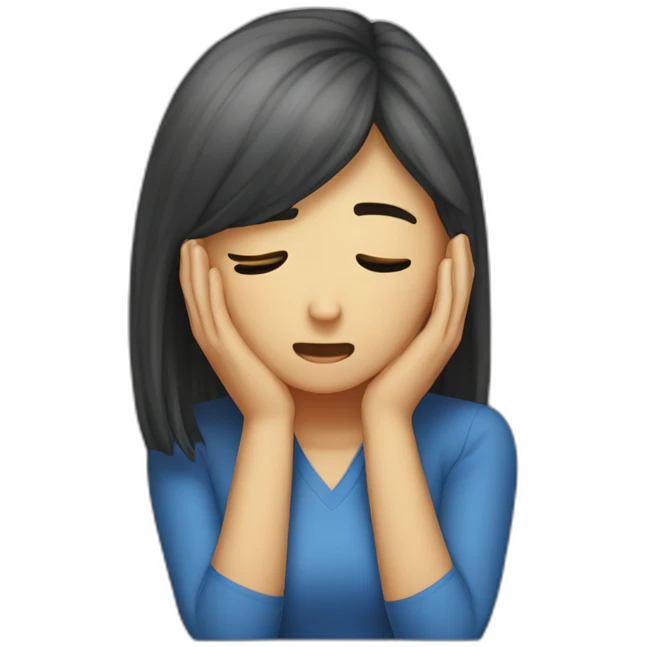 facepalm girl emoji