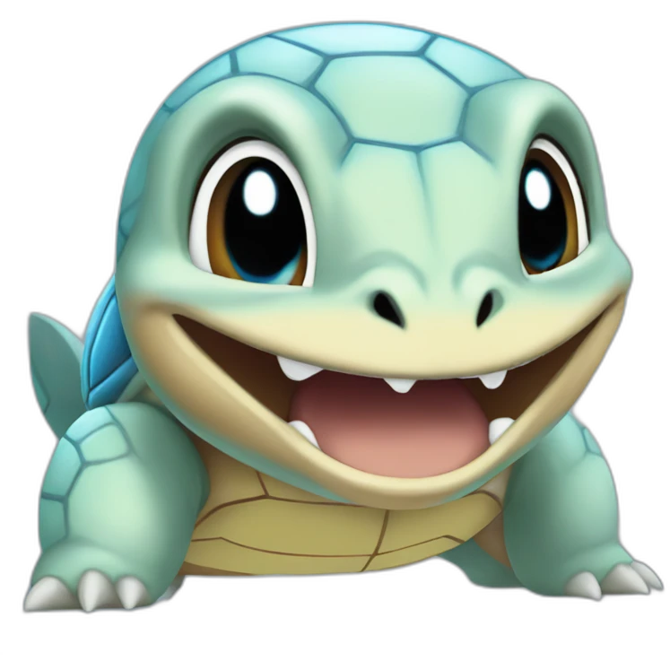 squirtle with sharp teeth emoji