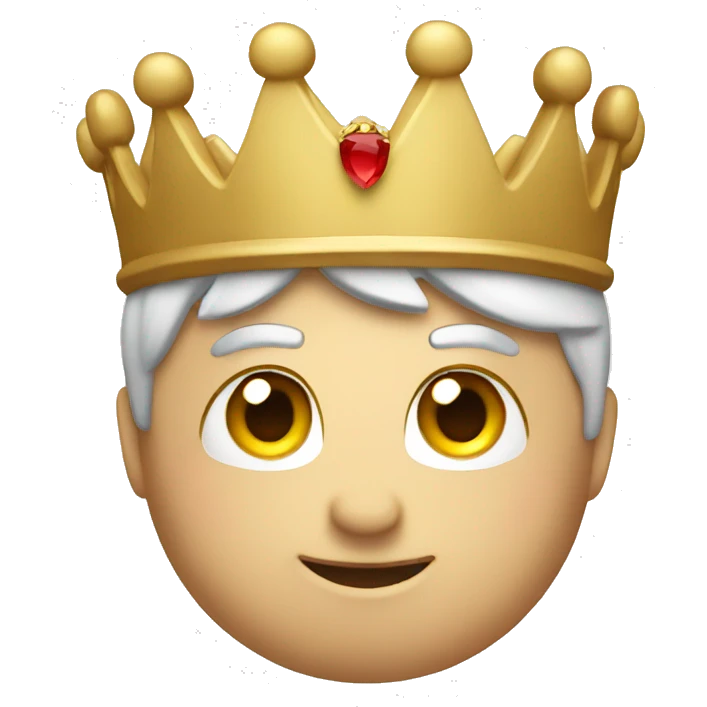iPhone with a crown emoji