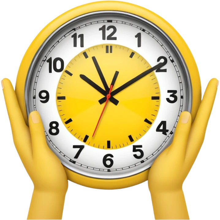 I want a clock it emoji with the fingers like the latest trend with two fingers emoji