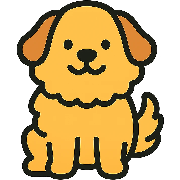 cute fluffy dog emoji