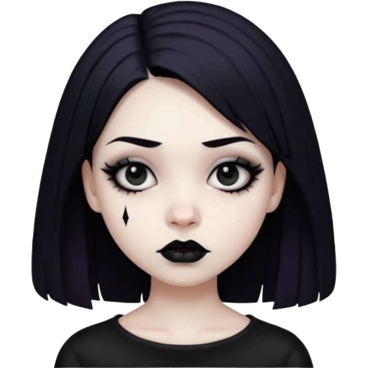 Enmity - state or feeling of being actively opposed or hostile - gothic teenager emoji