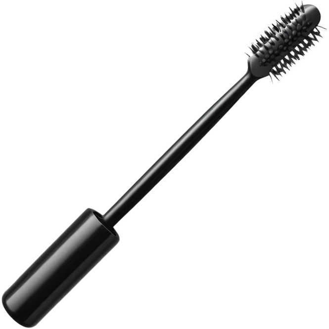 Black tube mascara wand emoji