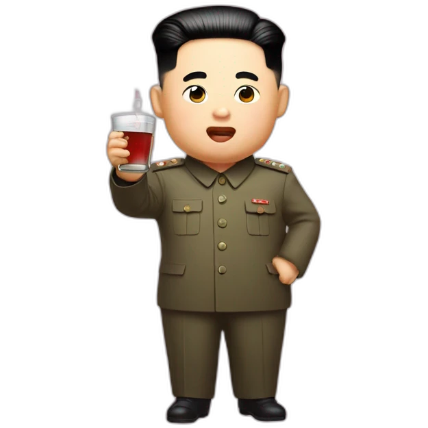 KIM JONG UN Drink emoji