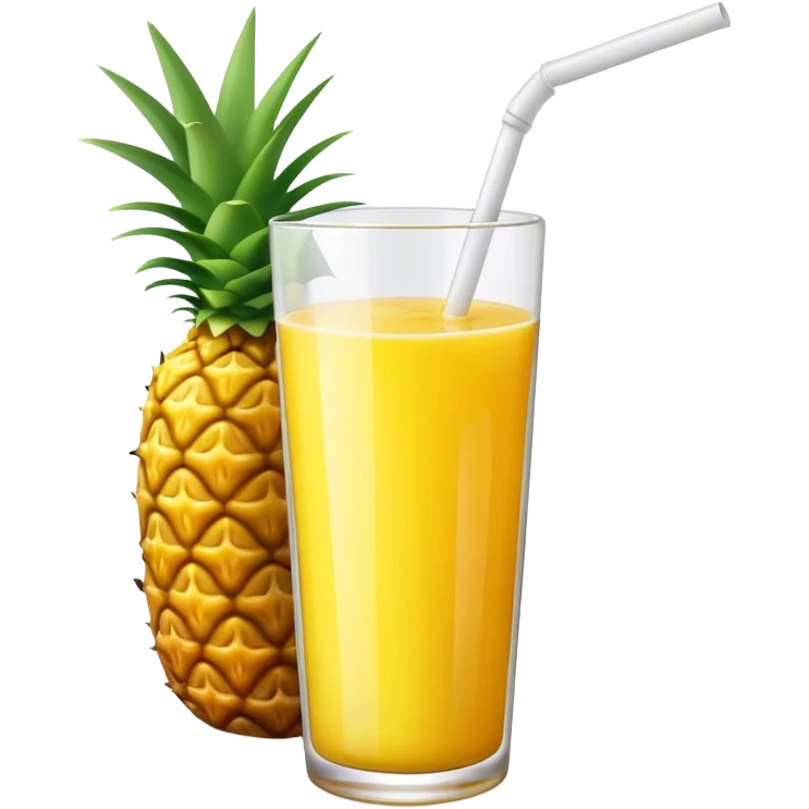 Pineapple juice bottle emoji