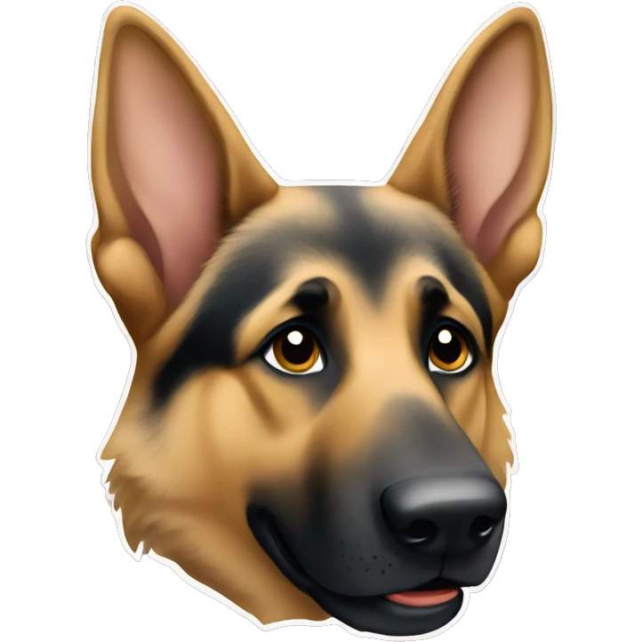 german shepherd dog emoji