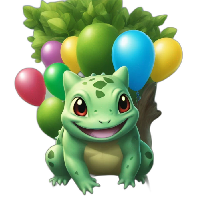 Bulbasaur and other species are also found on a large number in northern and eastern Australia tree with balloons emoji
