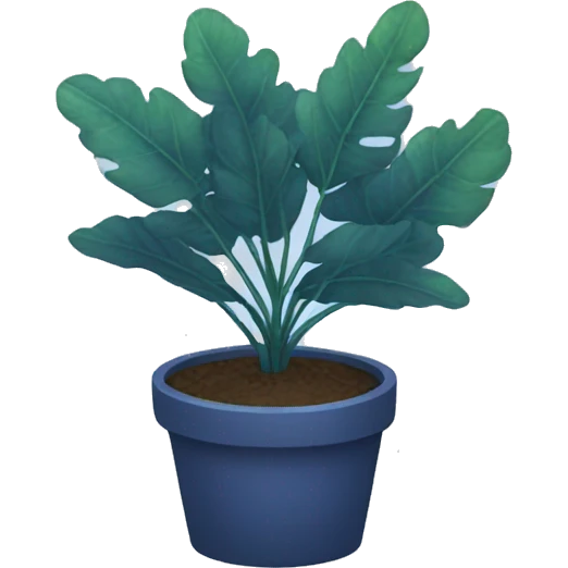 indigo plant emoji