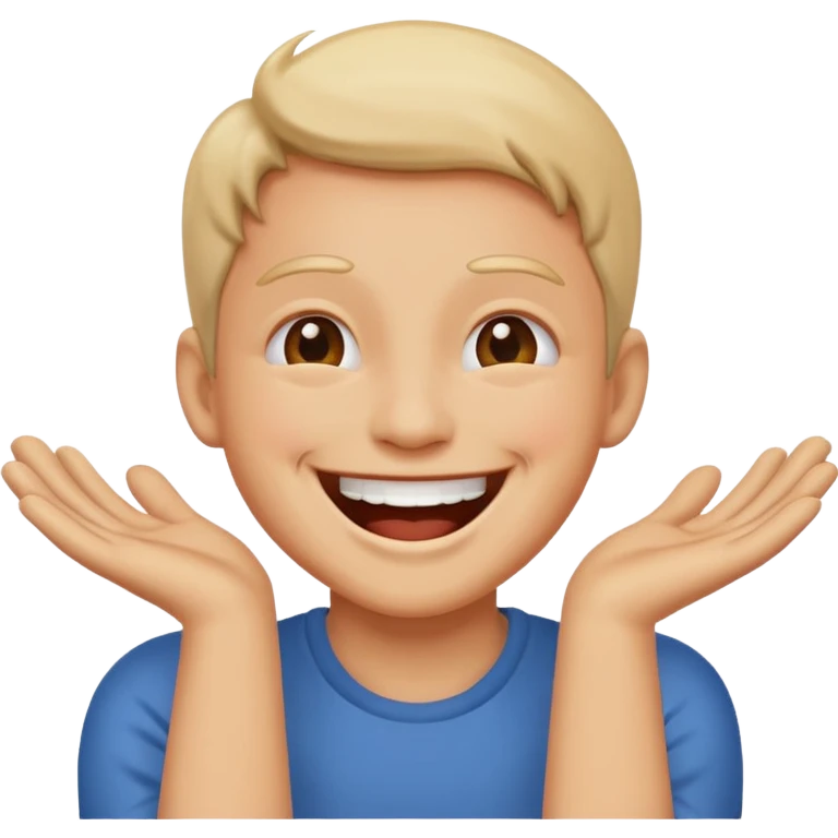 Holding laugh  emoji