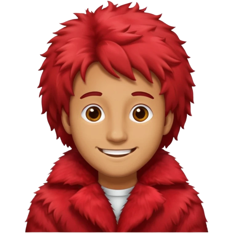 men red fur coat emoji