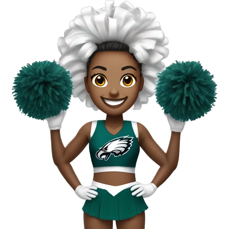 Philadelphia Eagles cheerleader  emoji