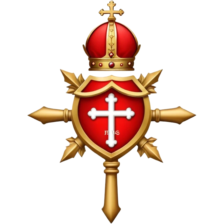 Pope emblem red emoji