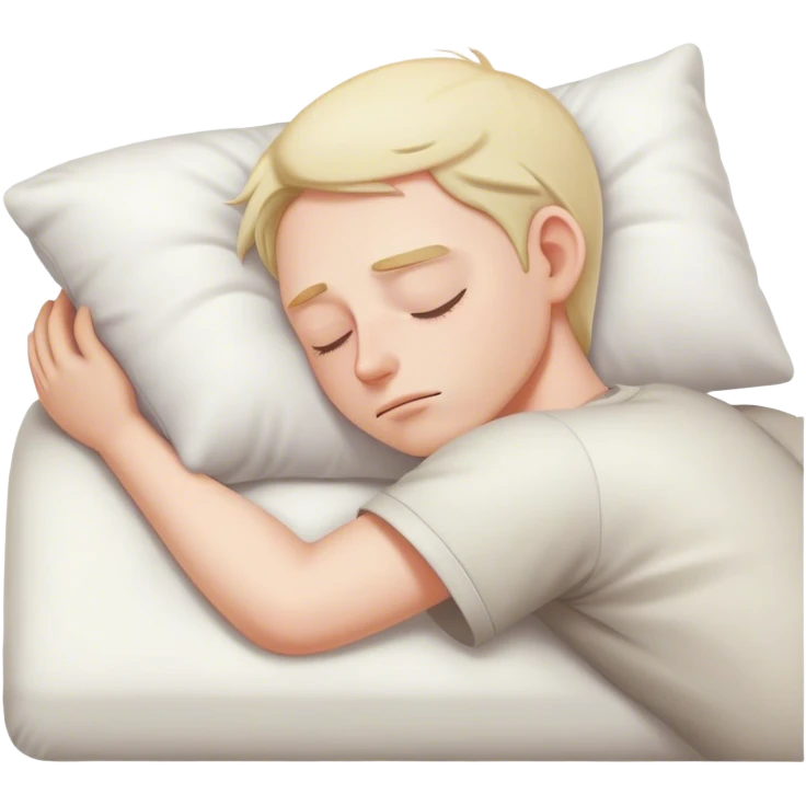 Lazy guy sleeping emoji