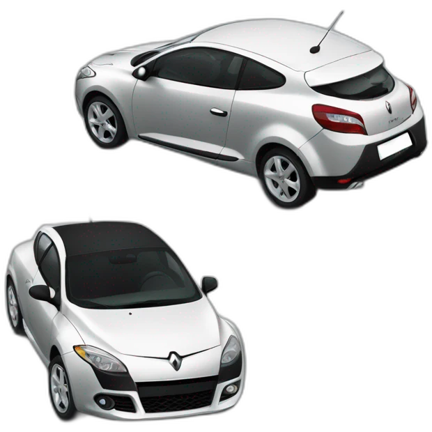 Voiture Renault Megane 2 année 2006 cc noir emoji