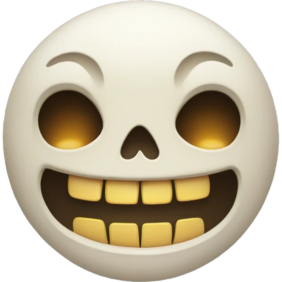 Skull face and laughing face emoji