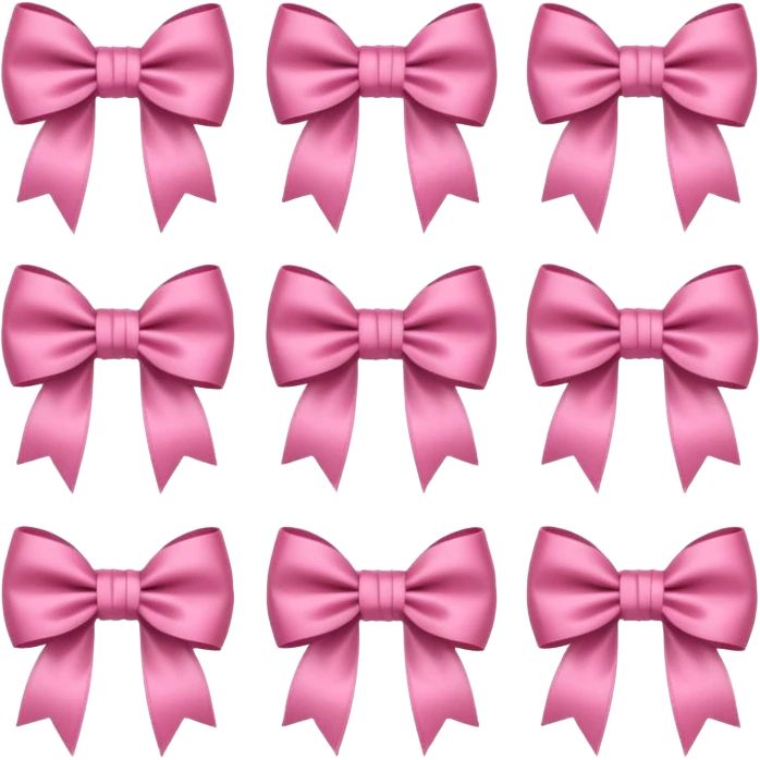Girly bows emoji