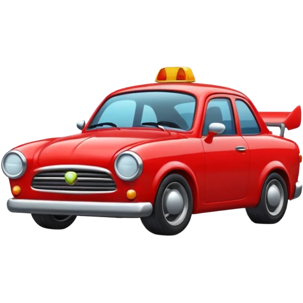 angry red car cute emoji
