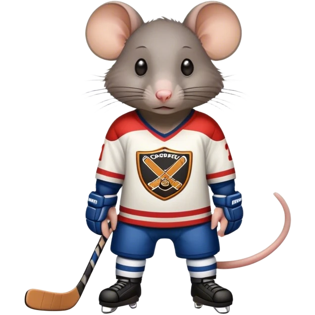 rat in a hockey jersey emoji