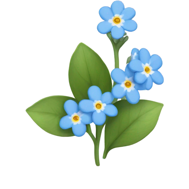 forget me not emoji